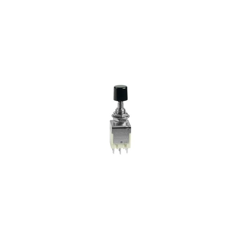 1 pcs : EB2085-BA - Pushbutton Switches DPDT ON-ON .315 BLK CAP 3A SOLDER LUG