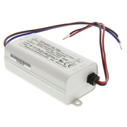 1 pcs - MEAN WELL LED Driver, 9 - 24V Output, 16.8W Output, 700mA Output, Constant Current