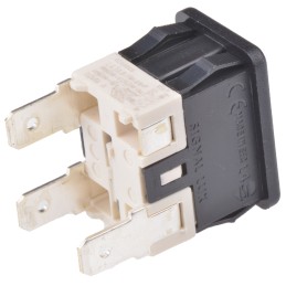 5 pcs - Molveno Illuminated Push Button Switch, Latching, Panel Mount, SPST, 125/250V ac