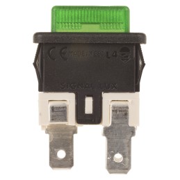 5 pcs - Molveno Illuminated Push Button Switch, Latching, Panel Mount, SPST, 125/250V ac