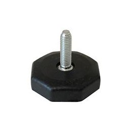 1 pcs : 499439 - Bumpers / Feet OCTAGONAL FOOT M6 x 18mm STEEL STUD