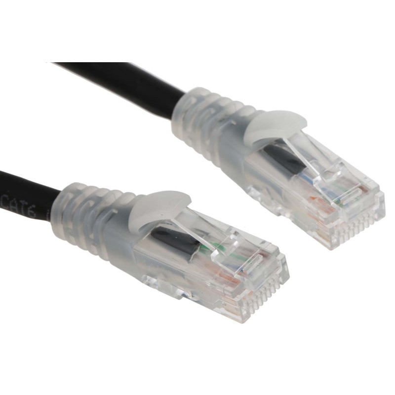 1 pcs - RS PRO Cat6 Male RJ45 to Male RJ45 Ethernet Cable, U/UTP, Black LSZH Sheath, 5m