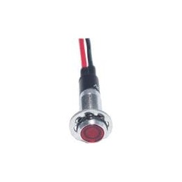 1 pcs : FL1M-8FW-1-R110V - LED Panel Mount Indicators LED RED 8MM NUT 110VAC/DC UL