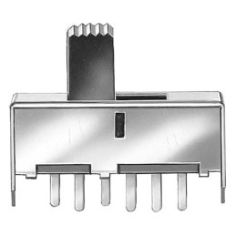 5 pcs - KNITTER-SWITCH Panel Mount Slide Switch DPST On-On-On 350 mA @ 30 V dc Slide