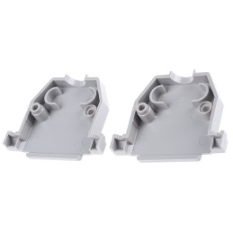 25 pcs - Amphenol ICC 8630CH Series Thermoplastic D Sub Backshell, 25 Way