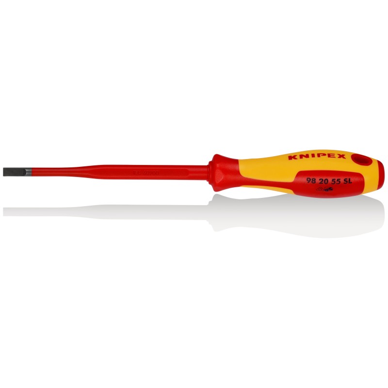 1 pcs - Knipex Slotted Screwdriver, VDE/1000V