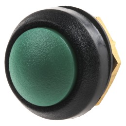 1 pcs - ITW Switches 48 Series Miniature Push Button Switch, Latching, Panel Mount, 13.6mm Cutout, SPST, Clear LED, 48V dc, IP67