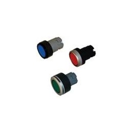 1 pcs : PB22SF0G - LED Panel Mount Indicators FLUSH GREEN PB SPRING RTRN