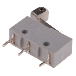 5 pcs - RS PRO Roller Lever Subminiature Micro Switch, Solder Terminal, 2 A @ 250 V ac, SPST