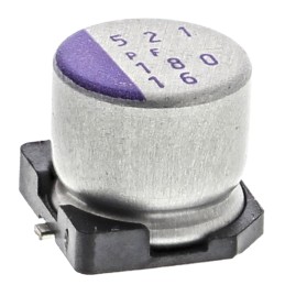 25 pcs - Panasonic 180μF Surface Mount Polymer Capacitor, 16V dc