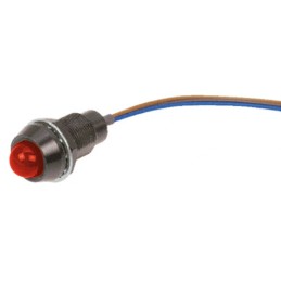 1 pcs - Marl Red Panel Mount Indicator, 24V dc, 12.7mm Mounting Hole Size