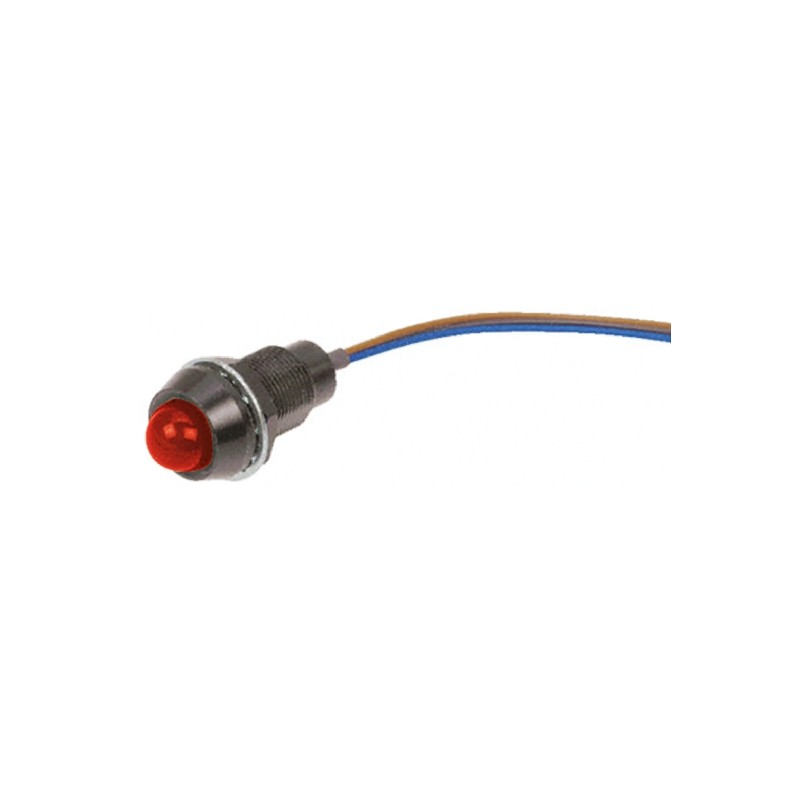 1 pcs - Marl Red Panel Mount Indicator, 24V dc, 12.7mm Mounting Hole Size