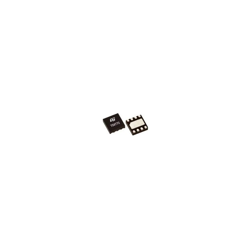 10 pcs : TSV7722IQ2T - Operational Amplifiers - Op Amps High bandwidth (22MHz) Low offset (200uV) 5V Op amp