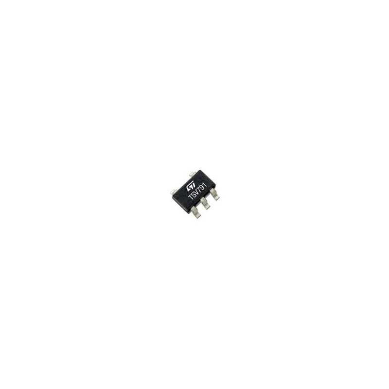10 pcs : TSV791IYLT - Operational Amplifiers - Op Amps High bandwidth (50MHz) Low offset (200uV) Rail-to-rail 5V Op amp