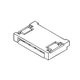 25 pcs - Molex, 51281 0.5mm Pitch 8 Way Right Angle Female FPC Connector, Non-ZIF