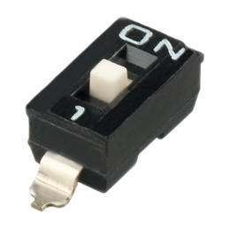 5 pcs - APEM 1 Way Surface Mount DIP Switch SPST, Raised Actuator Slide Actuator