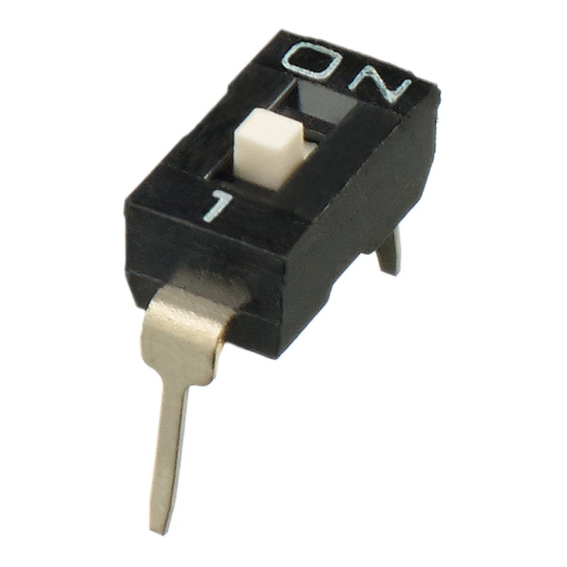 5 pcs - APEM 1 Way Through Hole DIP Switch SPST, Raised Actuator Slide Actuator