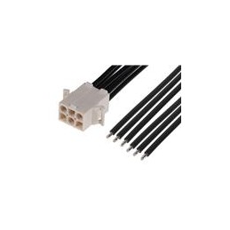 1 pcs : 216293-1062 - Rectangular Cable Assemblies STANDARD .093 6 CKT P TO S 300MM