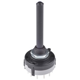 5 pcs - Lorlin, 6 Position DPST Rotary Switch, 150 mA, Solder