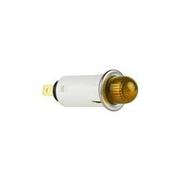 1 pcs : 32R-2213 - Panel Mount Indicator Lamps Round PMI .5in. Neon 125V Amber