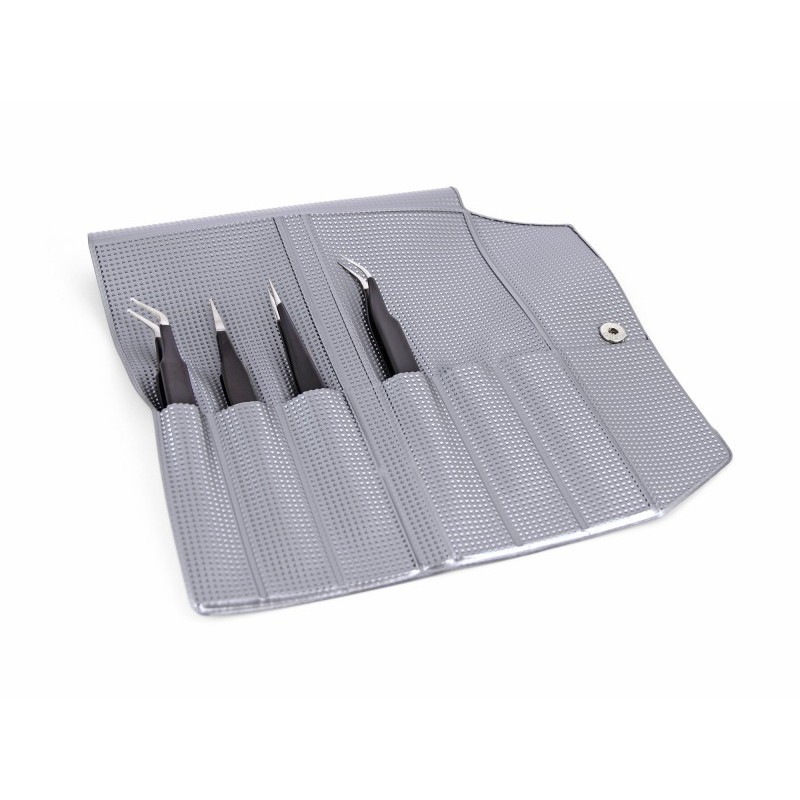 1 pcs - ideal-tek 120 mm, Stainless Steel, Flat, ESD Tweezers