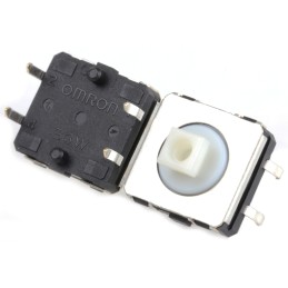 5 pcs - Plunger Tactile Switch, SPST 50 mA @ 24 V dc 3.75mm Through Hole