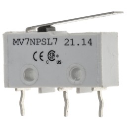 5 pcs - RS PRO Lever Subminiature Micro Switch, Solder Terminal, 2 A @ 250 V ac, SPST