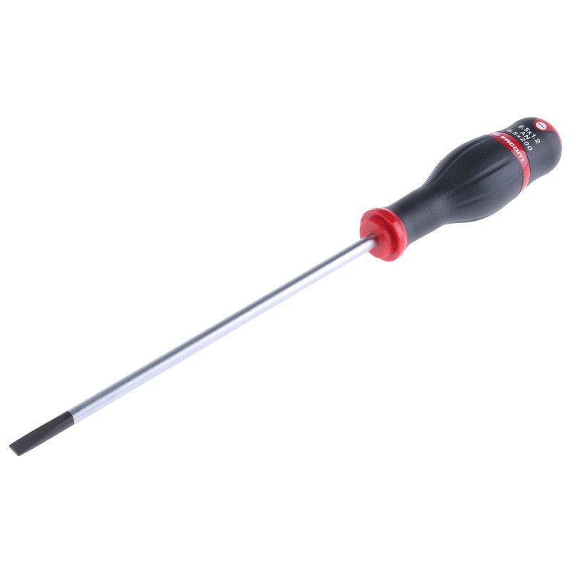 1 pcs - Facom Slotted Screwdriver, 6.5 x 1.2 mm Tip, 200 mm Blade, 320 mm Overall