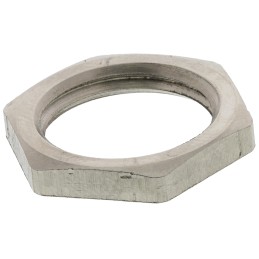 10 pcs - SIB Nickel Nickel Plated Brass Cable Gland Locknut, PG9 Thread