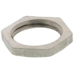 10 pcs - SIB Nickel Nickel Plated Brass Cable Gland Locknut, PG9 Thread