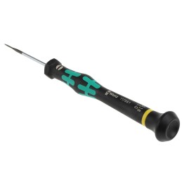 1 pcs - Wera Slotted Precision Screwdriver, 1 x 0.18 mm Tip, 40 mm Blade, 137 mm Overall