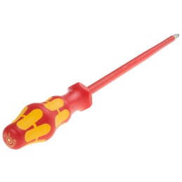 1 pcs - Wera Pozidriv Insulated Screwdriver, PZ2 Tip, 200 mm Blade, VDE/1000V, 305 mm Overall