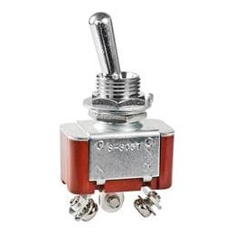 1 pcs : S305T - Toggle Switches SPDT ON-MOM MED/HIGH SCREW LUG