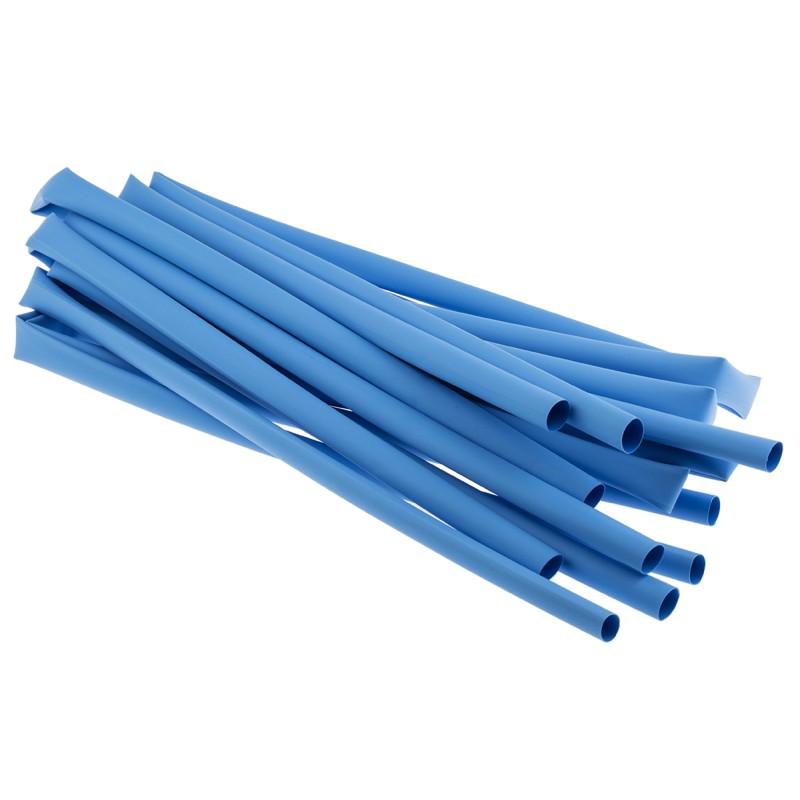 5 pcs - RS PRO Heat Shrink Tubing, Blue 9.5mm Sleeve Dia. x 1.2m Length 2:1 Ratio