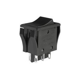 1 pcs : JWM22RAA - Rocker Switches 10A DPDT ON ON BLK