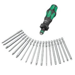 1 pcs - Wera 05057482001 Interchangeable Screwdriver Set, 18-Piece