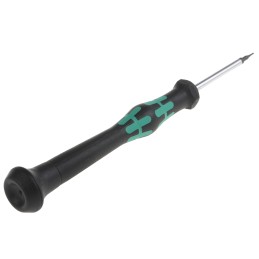 1 pcs - Wera Hexagon Precision Screwdriver, 0.7 mm Tip, 40 mm Blade, 137 mm Overall