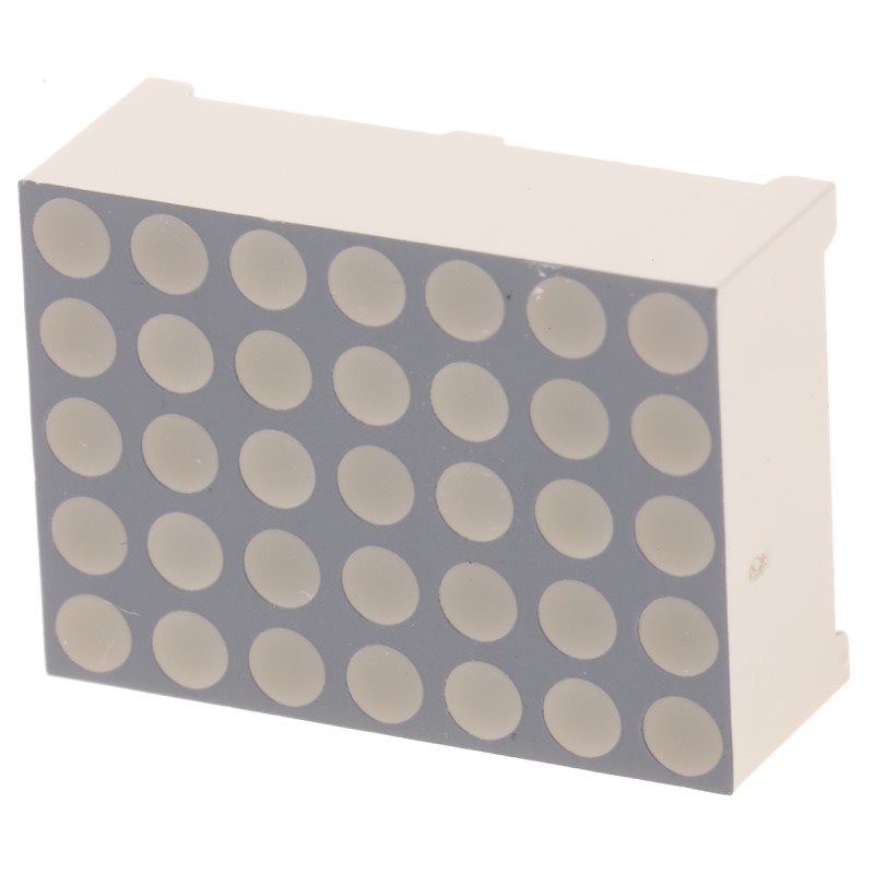 1 pcs - TA07-11SURKWA Kingbright Dot Matrix LED Display, CA 7 x 5 Dot Matrix Red 90 mcd 17.2mm