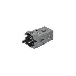 1 pcs : 09100022601 - Heavy Duty Power Connectors HAN 1A 2+PE ML SCRW INSRT W/SNAPIN LATCH