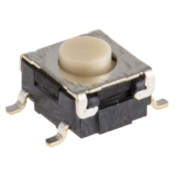5 pcs - Button Tactile Switch, SPST 50 mA @ 24 V dc 0.8mm Through Hole