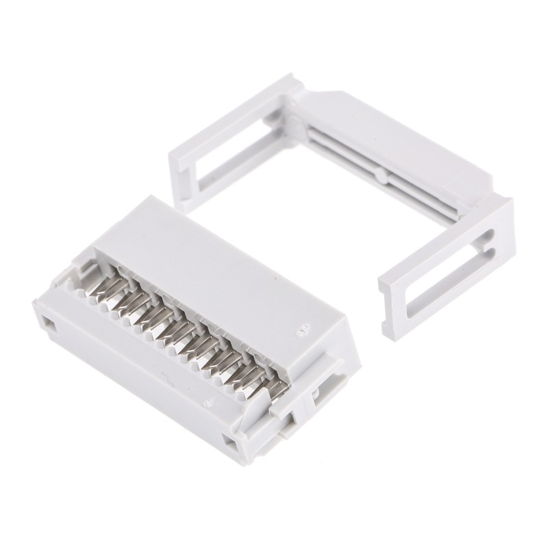 4 pcs - Amphenol Communications Solutions Quickie 16 Way Right Angle Cable Mount IDC Connector Socket, 2.54mm Pitch