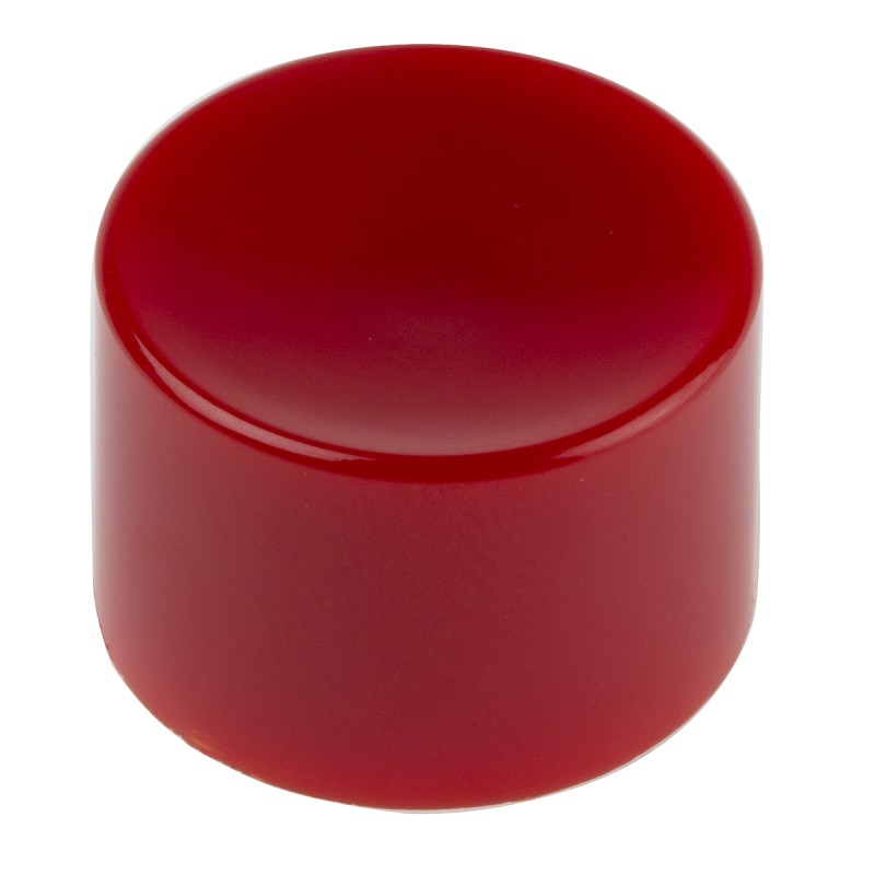 5 pcs - KNITTER-SWITCH Red Push Button Cap for Use with MP5 Series Push Button Switch, MPE Series Push Button Switch, 15 (Dia.)