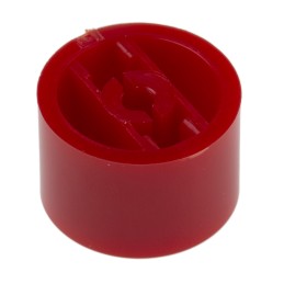 5 pcs - KNITTER-SWITCH Red Push Button Cap for Use with MP5 Series Push Button Switch, MPE Series Push Button Switch, 15 (Dia.)