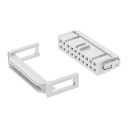 4 pcs - Amphenol Communications Solutions Quickie 20 Way Right Angle Cable Mount IDC Connector Socket, 2.54mm Pitch