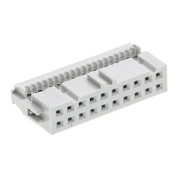 4 pcs - Amphenol Communications Solutions Quickie 20 Way Right Angle Cable Mount IDC Connector Socket, 2.54mm Pitch