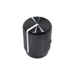 1 pcs : 450-MLN54 - Knobs & Dials RIBBED .5' D 1/4 SH