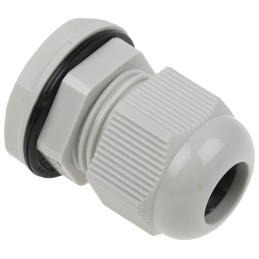 10 pcs - RS PRO Grey Nylon Cable Gland, PG11 Thread, 5mm Min, 10mm Max, IP68