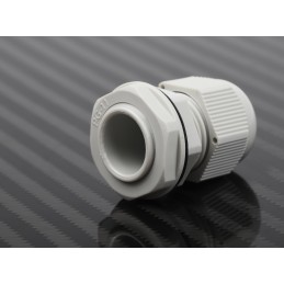 10 pcs - RS PRO Grey Nylon Cable Gland, PG11 Thread, 5mm Min, 10mm Max, IP68
