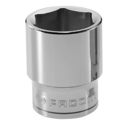 1 pcs - Facom 1/2 in Drive 20mm Standard Socket, 6 point, 36 mm Overall Length