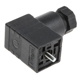 5 pcs - RS PRO 2P+E DIN 43650 C, Female Solenoid Valve Connector, No, 250 V ac Voltage
